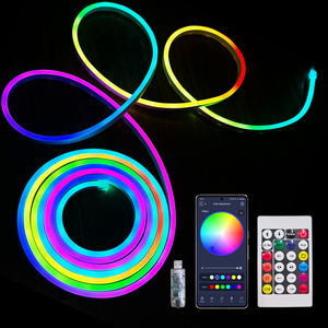 <span class=keywords><strong>Tira</strong></span> de Luces <span class=keywords><strong>LED</strong></span> de Neón de 5 V con Alimentación USB, Lista para Venta al por Menor, de 1 a 10 m, Precortada, RGBIC, Color Mágico, Control por Aplicación Inteligente, PVC Flexible, Resistente al Agua - Product Image 2