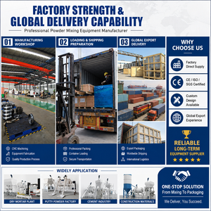 Mezcladora Horizontal de Cinta <span class=keywords><strong>para</strong></span> la Fabricación Multifuncional de Polvo Seco, Incluyendo Mortero, Masilla, Yeso y Lechada - Product Image 6