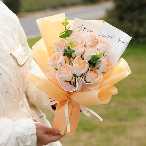 Ramo de rosas de jabón eterno Premium, luces LED, regalo romántico para el Día de San Valentín, parejas, ocasiones de festivales de bodas - Product Image 5