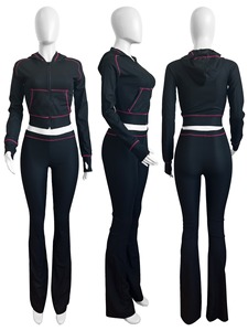 <span class=keywords><strong>Tuta</strong></span> Sportiva da Donna 2 Pezzi, Felpa con Cappuccio e <span class=keywords><strong>Pantaloni</strong></span> Jogger in Maglia Traspirante, Impermeabile e ad Asciugatura Rapida - Product Image 5