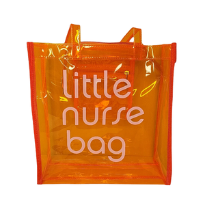 Transparent Tote Accept Custom Fashion Luxury Clear PVC Shopping Bag Little Nurse Tote Bags Plastic Totes Hand Bags