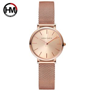 Orologio da donna all'ingrosso <span class=keywords><strong>in</strong></span> <span class=keywords><strong>acciaio</strong></span> inossidabile impermeabile di marca 30M da polso impermeabile Logo personalizzato Oem analogico giappone Movt nuovo Design femminile - Product Image 4