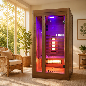 Gezondheidsvoordelen Elektrische infraroodsauna voor 1 persoon voor binnen-spa en badkamer - Product Image 1