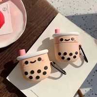 Coque en silicone 3D Boba Tea pour Apple Airpods 3 2 1 Housse de protection pour écouteurs pour Air Pods Pro Cases Soft Capa