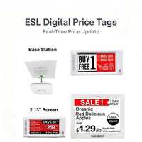 Etiqueta Electrónica de Precio E-label Ble5.0 con Pantalla de Tinta Electrónica, Sistema en la Nube, NFC ESL, Etiqueta Electrónica para Estantes de Supermercado