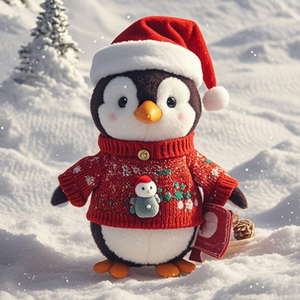 9 inch chim cánh cụt màu hồng thú nhồi bông đồ chơi mềm mại đầy màu sắc âm nhạc Đồ chơi tắm squeak cap trẻ em trẻ-Kích thước nhỏ nhảy múa hát - Product Image 6