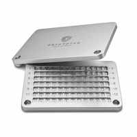 Boîtier personnalisé en tôle pour portefeuille de crypto-monnaie, boîtier de stockage à froid en aluminium CNC, boîtier de portefeuille matériel OEM