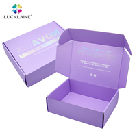 Boîte en carton ondulé personnalisée pour emballage de bouquet de bijoux holographique pour la Saint-Valentin, boîtes d'expédition en ligne avec logo