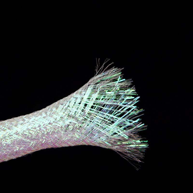 HF Pearl Glitter Shallot Glitter Silk Sequins White Black rainbow Flat Double Layer Shoelaces