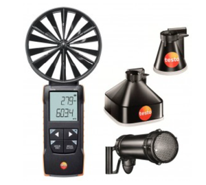 ชุดเครื่องวัดความเร็วลมแบบดิจิตอล Testo 417 Kit2 พร้อมกรวยวัดและตัวปรับทิศทางลม ช่วงการวัด 59.1 ถึง 3937 ฟุตต่อนาที, 0.1 ถึง 118 ลูกบาศก์ฟุตต่อนาที - Product Image 4