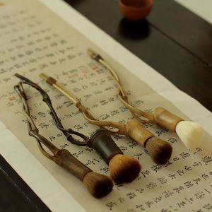 Juego de cepillos de té de bambú natural hechos a mano, accesorios tradicionales ecológicos para la ceremonia del té y limpieza. - Product Image 5