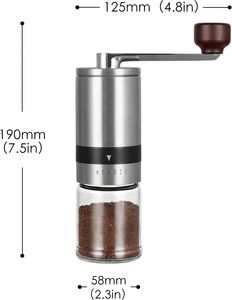 Commercial <b>Mini</b> Stainless Steel Coffee Bean <b>Grinder</b> Portable Adjustable Manual Espresso <b>Grinder</b> for Cafe Use - Product Image 3