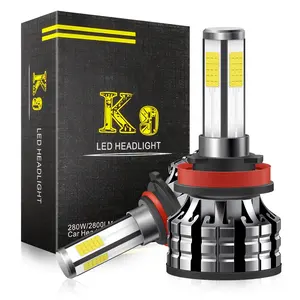 مصنع الشركة المصنعة K9 أنظمة إضاءة السيارة الجانبية 4 مصباح أمامي 4 h7 مصباح ليد hour our مصباح أمامي للسيارة led