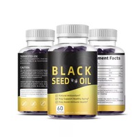 Gummies Meelefu à l'huile de graines noires et au miel, certifiées Halal, Gummies aux graines noires et à l'Ashwagandha, Stimulant immunitaire et Complément bien-être