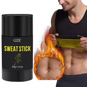 GZE Natural Organic Hot Stomach Fat Burn Slimming Cream Sweat Gel Stick For Weight Loss Muscles Sweat Gel Stick For Men