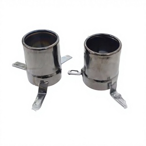 Embouts d'échappement noirs de haute qualité adaptés à la Ferrari F8 Spider 3.9T, tuyaux en acier inoxydable, pièces de performance automobile 899335 899339 - Product Image 5