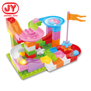2020 marble race's maze balls Duploed funnel construction blocks toys for toddlers - Product Image 2