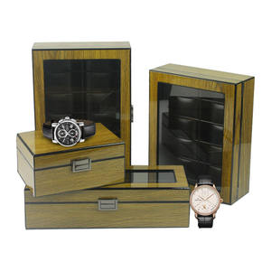 Caja de reloj de madera de 1/6/10/12 bits, almacenamiento de colección de inyección de aceite, caja de exhibición - Product Image 1