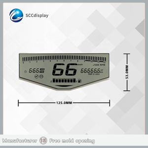 Modules <span class=keywords><strong>LCD</strong></span> personnalisés anti-reflet à 7 segments GW025 HTN à faible consommation d'énergie pour moto Apache 4V ancienne - Product Image 2
