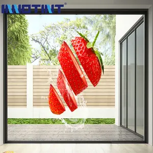 Transparent P8 Led Crystal Film Thin Flexible Film Display Screen LED Transparent Video Wall Film Screen For Window