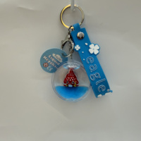 Llaveros de Plástico Líquido Personalizados, Regalo Promocional y Souvenirs, Colgante Decorativo Colorido con Lindos Flotadores 3D
