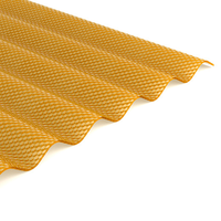 2.8mm 3mm 1045mm clair Pergola couverture feuille ondulée prismatique ruche Polycarbonate haute impact feuille de toiture