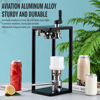 Petite machine de scellage semi-automatique manuelle pour boîtes de conserve, machine de mise en conserve alimentaire pour fruits, poissons, haricots, tomates, canettes de bière
