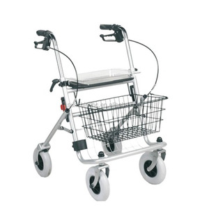 <span class=keywords><strong>Deambulatore</strong></span> Pieghevole in Acciaio Economico e Resistente con Sedile e Vassoio, per Anziani e Disabili, Produzione OEM ODM Diretta dalla Fabbrica - Product Image 1