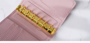 Carnet de notes portable en PU à motif litchi personnalisé, classeur à anneaux, agenda, journal de <span class=keywords><strong>voyage</strong></span> pour collection de timbres, organisateur, portefeuille classeur A7 - Product Image 6