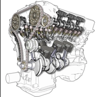 Vente chaude en ligne 6 cylindres 4 temps refroidi à l'eau moteur diesel marin moteur de bateau
