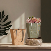 Dossiers en carton de haute qualité, format personnalisé, luxueux, avec poignée, pour bougies et portefeuilles, idéal pour les cadeaux floraux