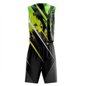 Wholesale Custom Logo Adult Basketball Uniform Reversible Mesh Sublimation Jersey Printed Sets Plus Size Summer Breathable - Product Image 1
