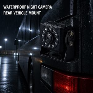 Caméra de vision nocturne pour véhicule avec LED IR, étanche IP68, 12-24V, vue à 120-170 degrés pour camion, bus, véhicule, utilisation avant/arrière pour le stationnement - Product Image 2