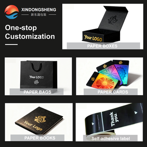 Boîtes et sacs d'emballage cadeaux <span class=keywords><strong>en</strong></span> carton écologique recyclable personnalisés <span class=keywords><strong>en</strong></span> gros à bas prix avec estampage à chaud doré - Product Image 3