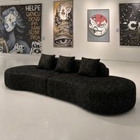 Modernes Internet-Promi-Sofa-Set, Wohnzimmermöbel, geschwungenes Halbkreis-Sofa, umweltfreundlich, modular, für Villen geeignet, vakuumverpackt