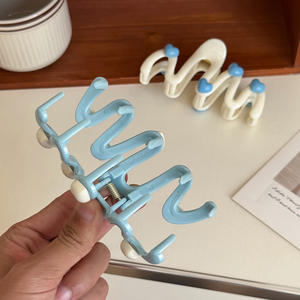 Kinling กิ๊บหนีบผมพลาสติก10.5ซม. รูปคลื่นความรักสำหรับฤดูร้อน - Product Image 4