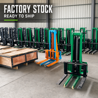 300kg Tragbarer Mini-Elektrostapler 1,2m 1,6m Ferngesteuerter Stapler für Bühnenaufbau, Beleuchtungsboxen und Ladesysteme