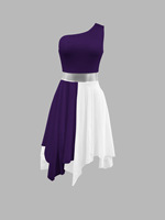 Tenue de danse contemporaine pour scène, vêtements d'entraînement pour filles, tenue de danse liturgique, robes de danse lyrique