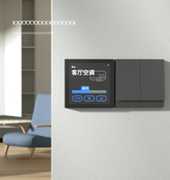Sistem Rumah Pintar Panel Kontrol Layar Sentuh 4-Inci Wi-Fi 2.4GHz/Ethernet Dukungan HomeKit Alexa Kontrol Aplikasi Resolusi 480x480P