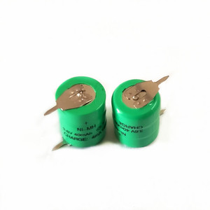<strong>Nimh</strong> Rechargeable <strong>Battery</strong> 3.6V <strong>40mAh</strong> 40H Ni-mh <strong>Button</strong> High Temperature <strong>Battery</strong> With Solder Tabs, Tags, Pins - Product Image 2