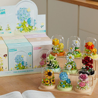 Bloques de Construcción de Plástico ABS Ligeros con Cubierta para Arreglos Florales, Unisex, para Adolescentes, Adornos para Macetas, Hogar y Oficina