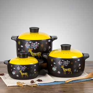 Olla de cerámica para la salud del hogar, cacerola resistente a altas temperaturas - Product Image 1