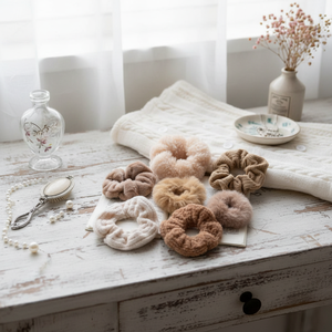 Vendita calda accessori per lo Styling dei capelli per bambini di tendenza Vintage pastello elegante tessuto stampato in pizzo e cravatte per capelli all'ingrosso - Product Image 3