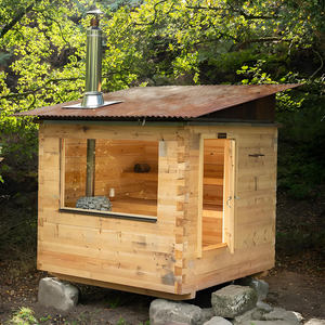 Haute qualité 4 personnes taille personnalisable extérieur Cube seau en bois Spa baignoire Sauna chambre - Product Image 4