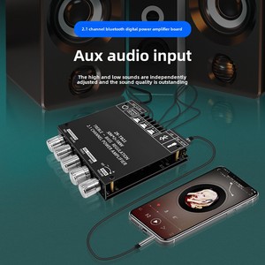 Zk-Tb21 nhà khuếch đại mô-đun 2.1 kênh bluetooths kỹ thuật số với cao và thấp tone loa siêu trầm trung tính không có logo - Product Image 3