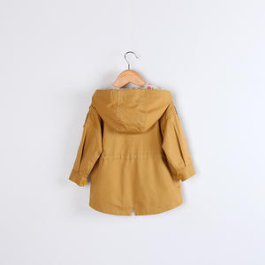 Venta al por Mayor de Sudaderas con Capucha para Niños Sin Marca, Chaquetas Largas Cortavientos con Cinturón - Product Image 2