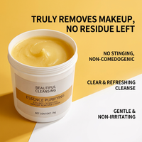 Crème Nettoyante Visage Vegan OEM Naturelle Douce à l'Acide Hyaluronique et Vitamine C, Nettoyage en Profondeur, Hydratante et Éclaircissante