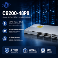 Nouveau commutateur d'entreprise géré StackWise C9200-48PB 48 ports Full PoE+ 32 réseaux virtuels avec uplink modulaire