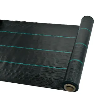Venta caliente fabricación 100M bloque de malezas tela cubierta de suelo de plástico negro en plántulas de jardín