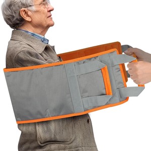 Cinturón multifuncional de asistencia para levantarse, 109 cm, con ribete naranja, de algodón, práctico para ayudar a la movilidad en la cama - Product Image 2